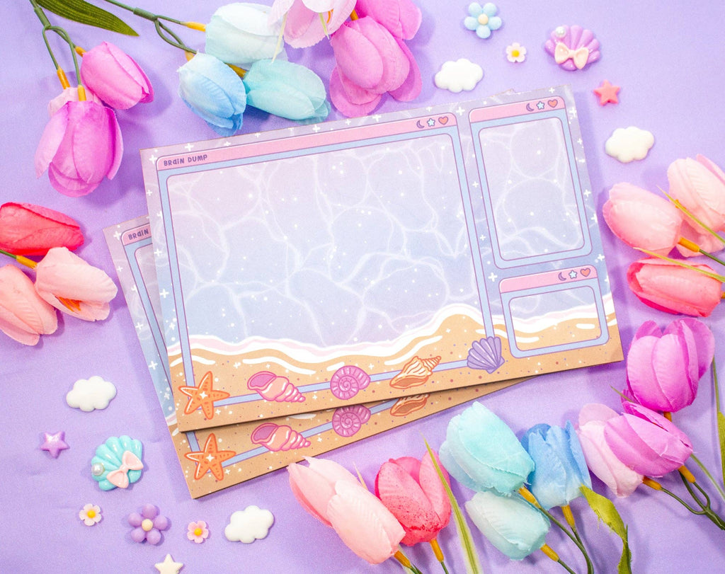 Beach Brain Dump Planner Pad