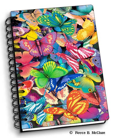 3D Royce Notebook 4" x 6" - Butterfly Magic