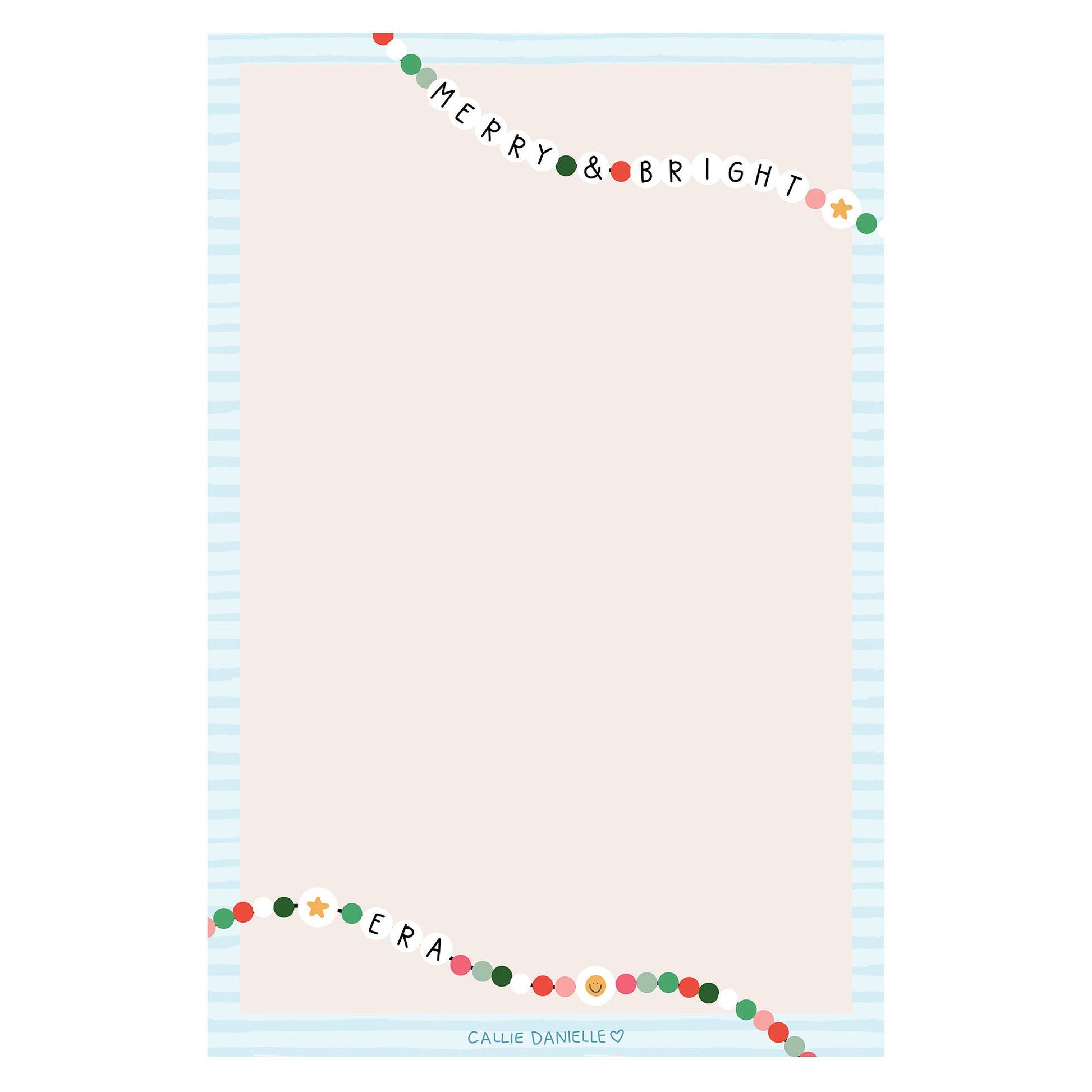 Merry & Bright Era Christmas 4x6 Notepad
