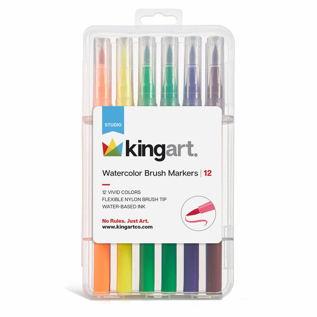 Coloring Brush Markers 12 Colors