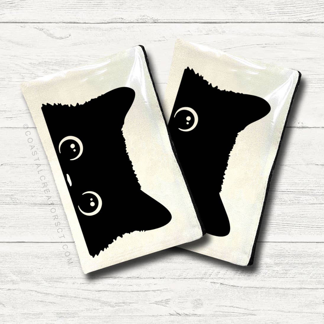 Peeking Cat Multi-Use Canvas Storage Bag