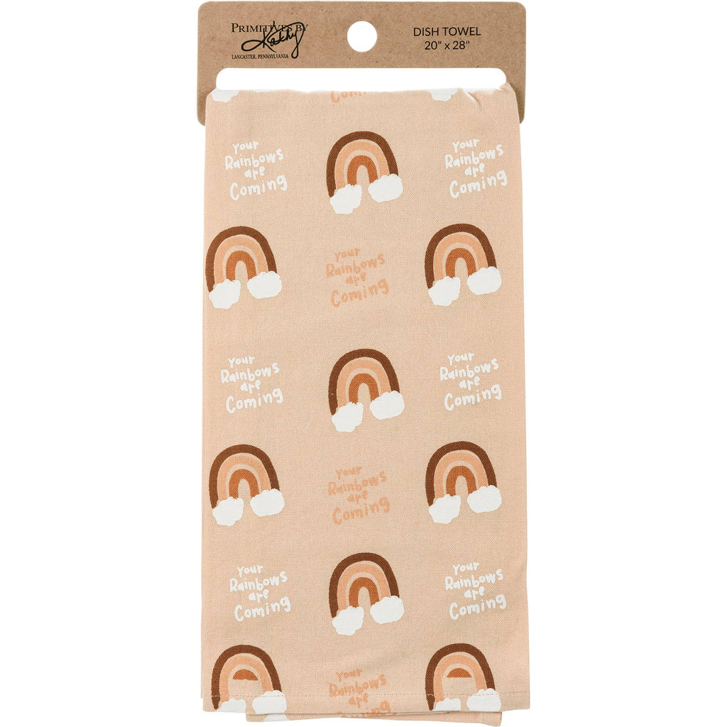 Your Rainbows Are Coming Kitchen Towel