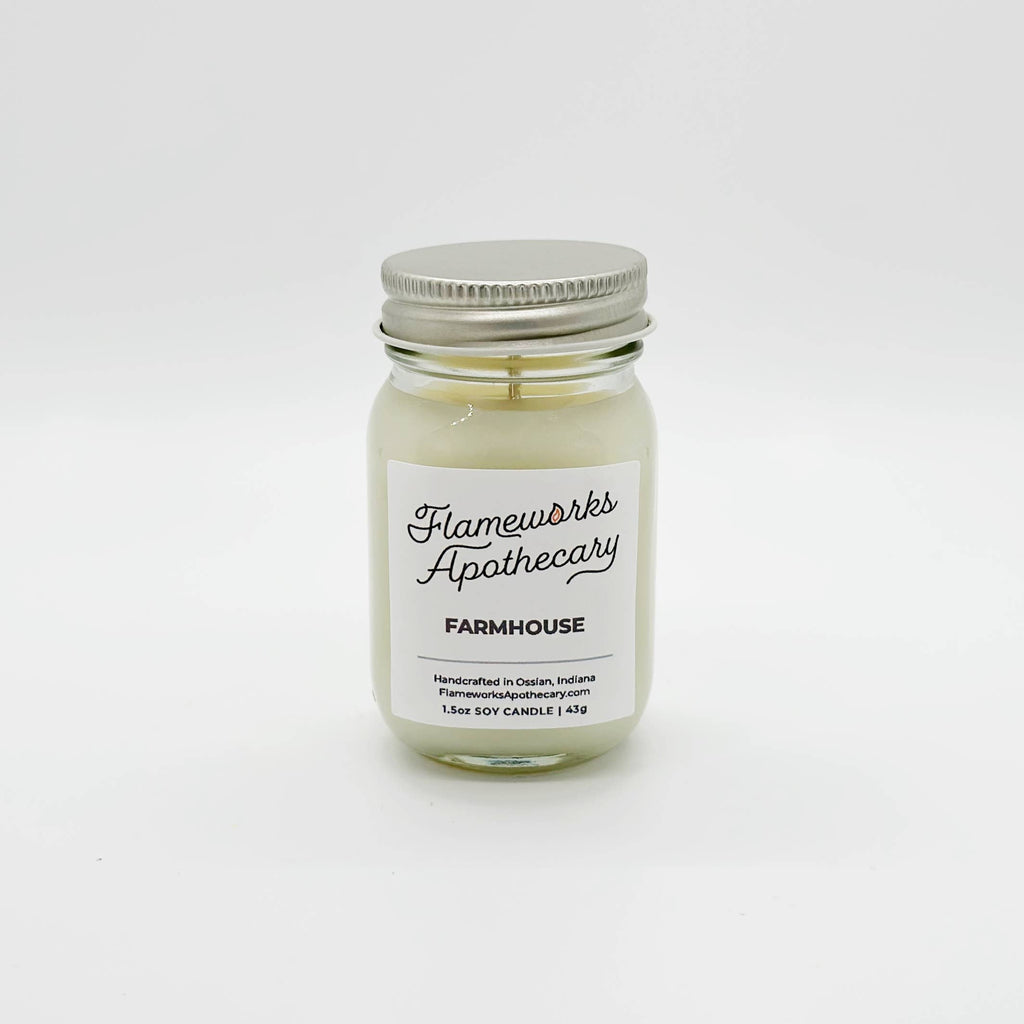 Farmhouse 1.5 oz Mini Mason Jar Candle