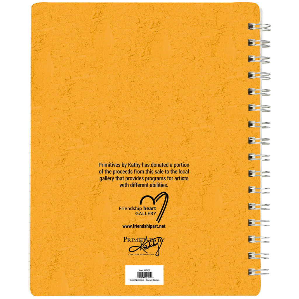 Sunset Cactus Spiral Notebook