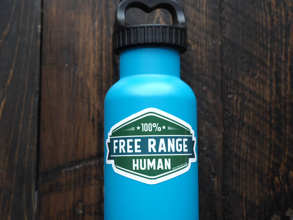 Free Range Human Stickers, Adventure Vinyl Decals