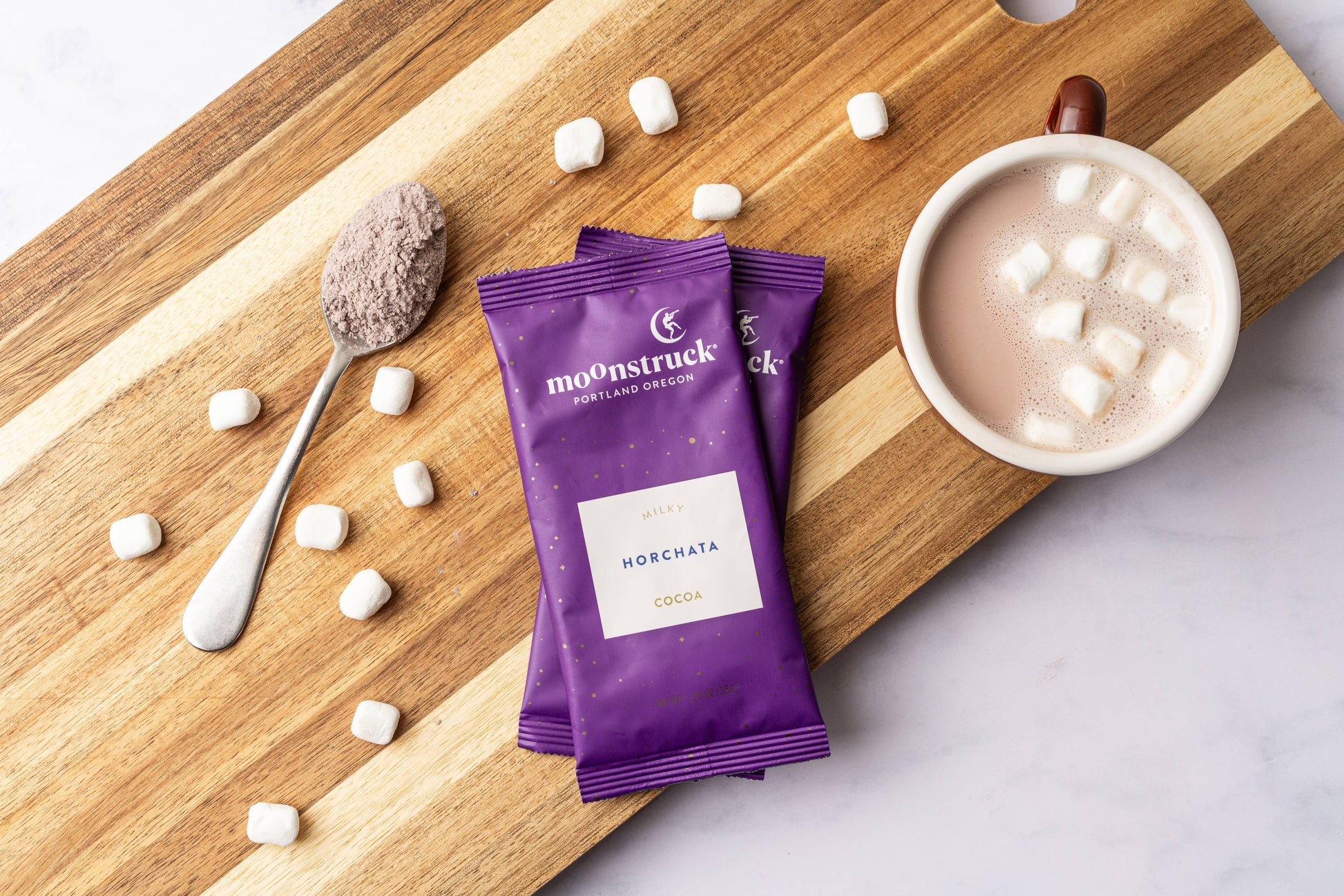 Horchata:Milky White Cinnamon Hot Cocoa Single Serving Pouch