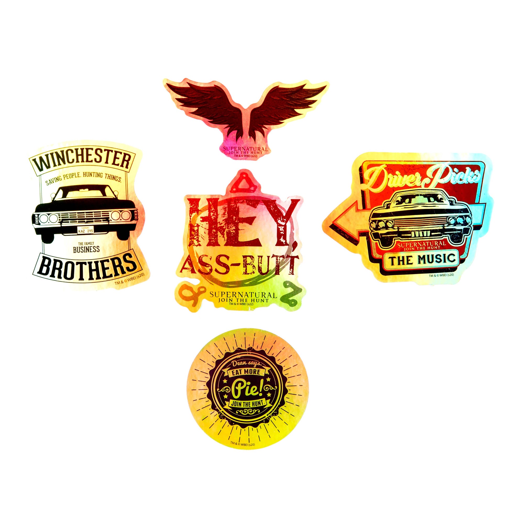 Supernatural Winchester Brothers Decals (60-Pack)