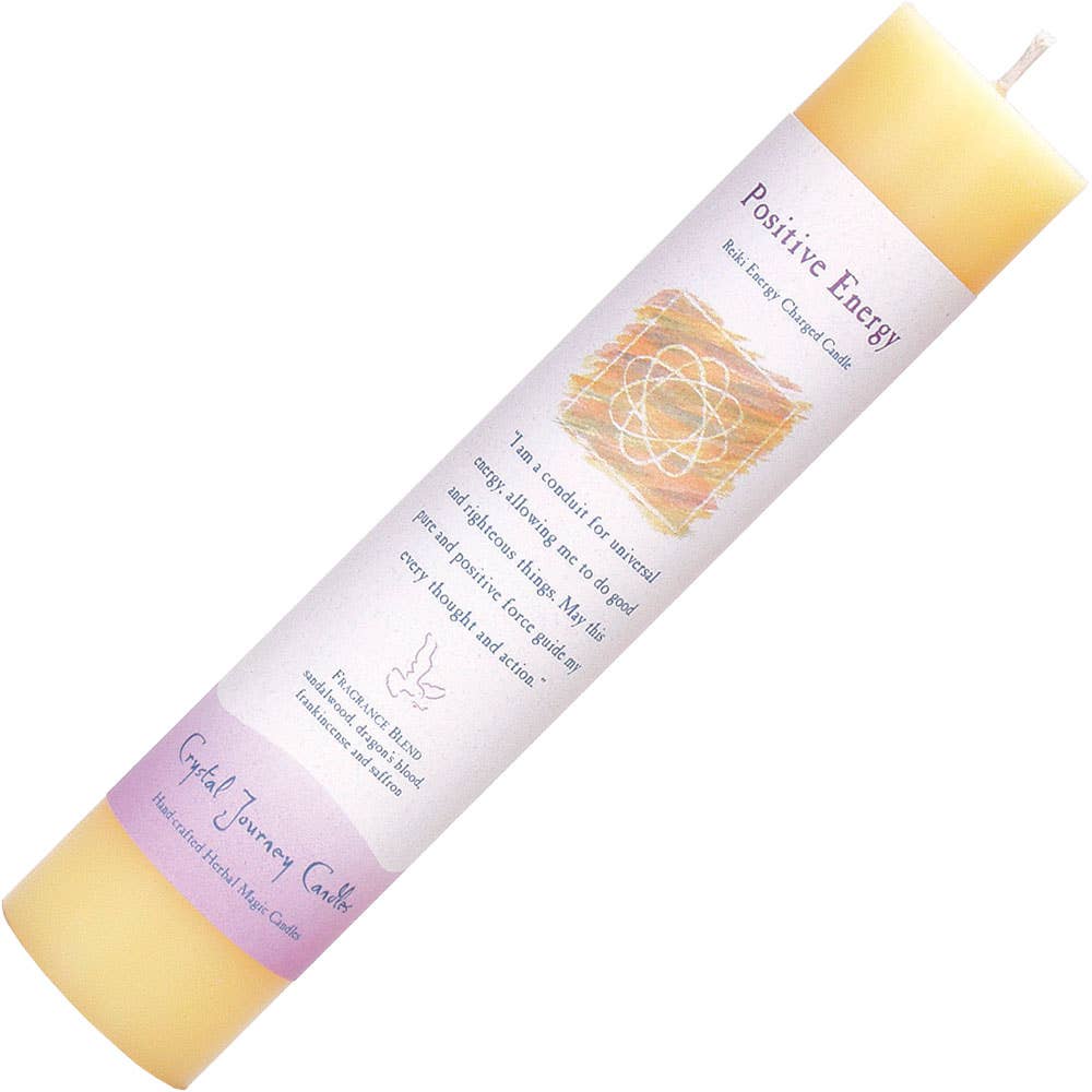 Reiki Herbal Pillar Candle Positive Energy (Each)