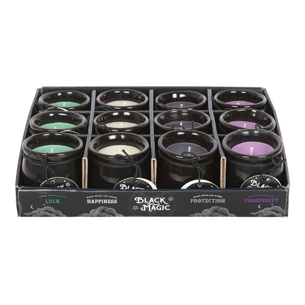 BLACK MAGIC CAULDRON CANDLE SET