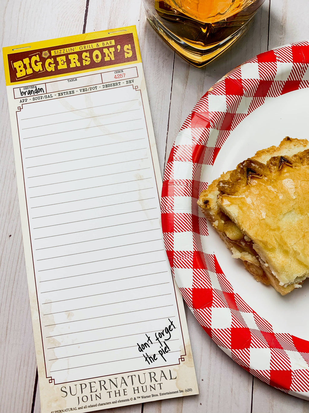 Supernatural Biggerson's Magnetic List Notepad