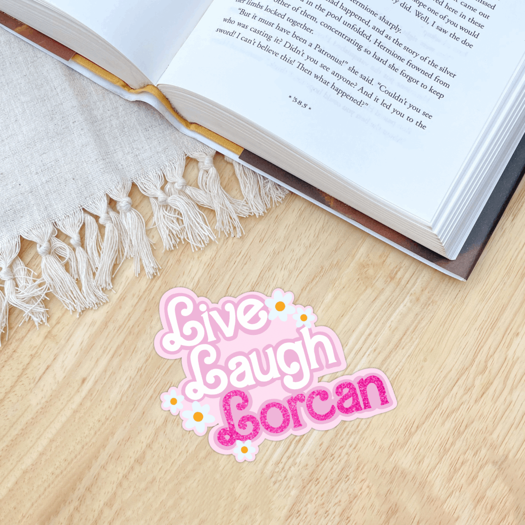 Throne of Glass Live Laugh Lorcan Sticker