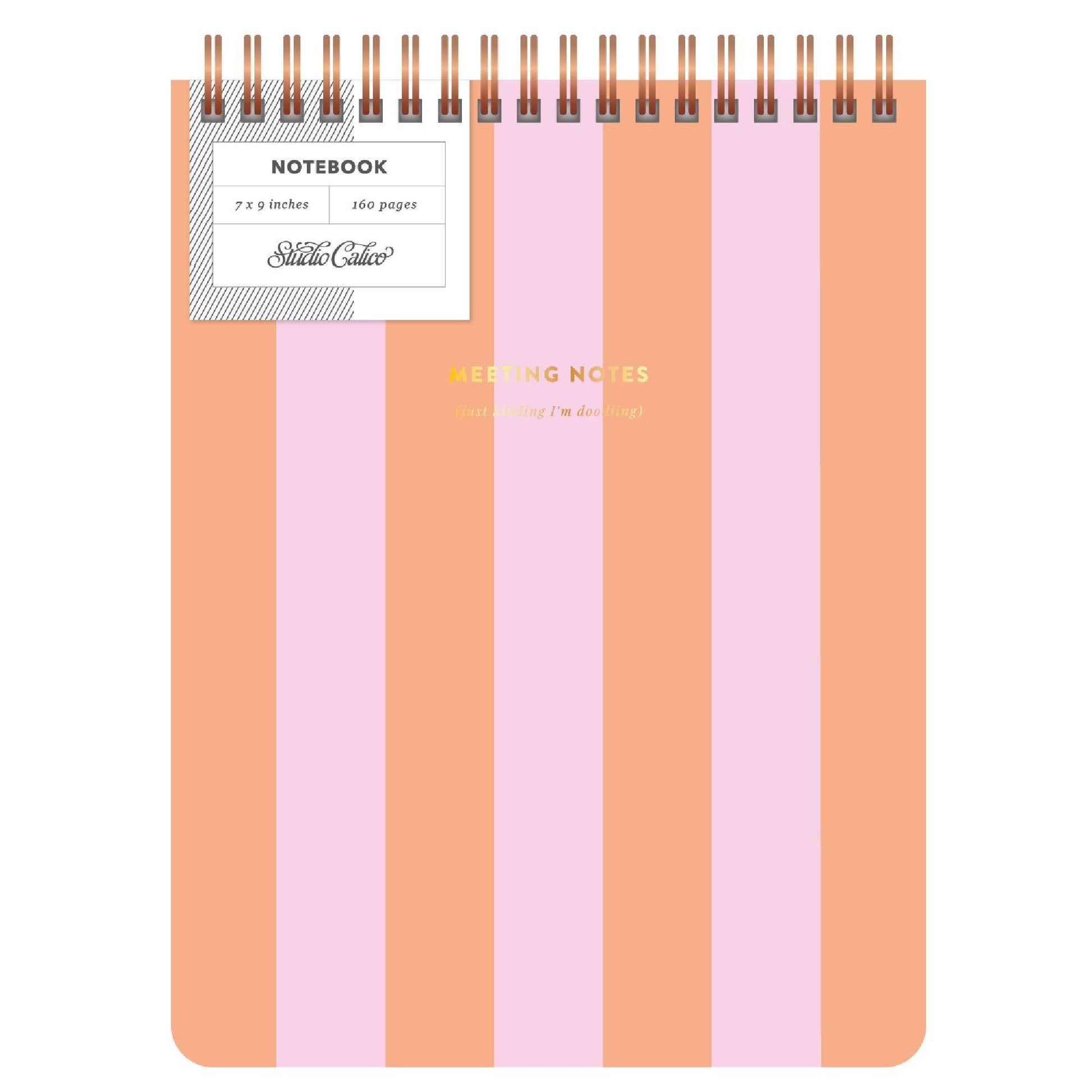 Meeting Notes Top Spiral 7x9 Notebook