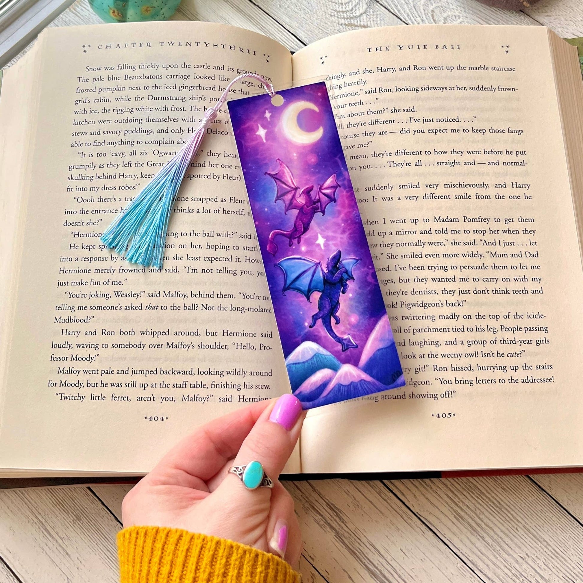 Dragon Mates Bookmark | Laminated + Optional Tassel