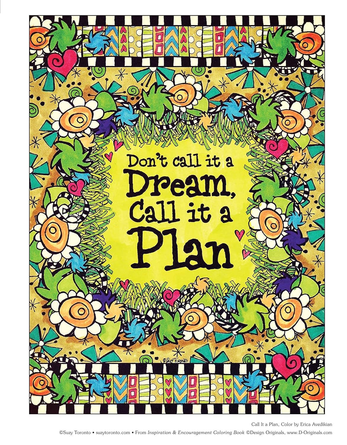 Inspiration & Encouragement Coloring Book