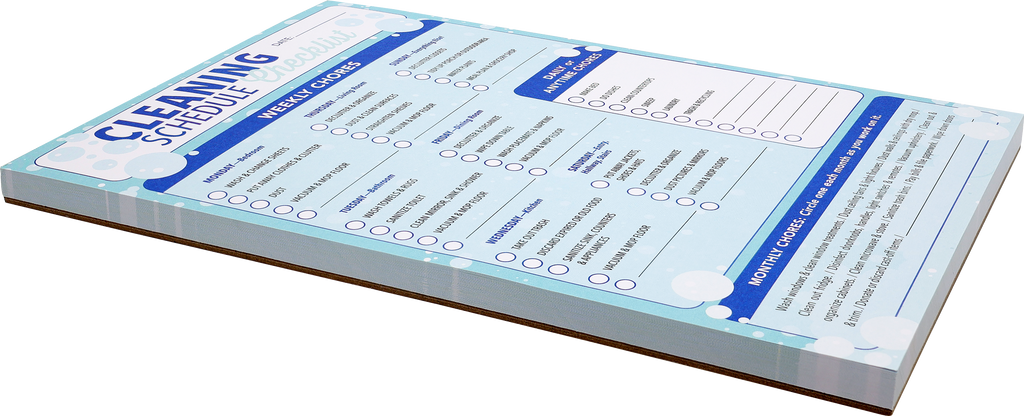 Cleaning Schedule Checklist Note Pad