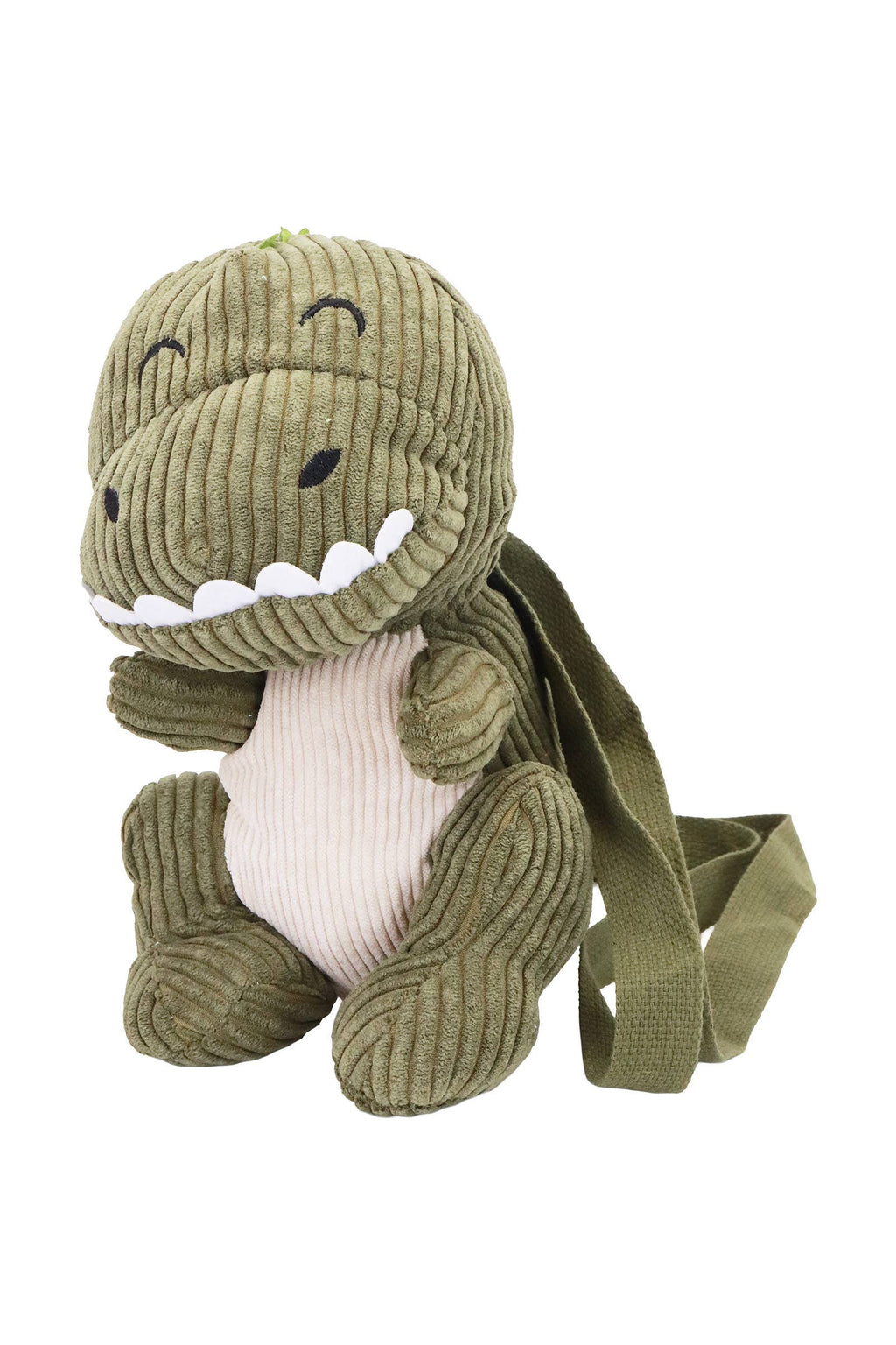 Cute Corduroy Dinosaur Soft Plush Doll Crossbody Bag