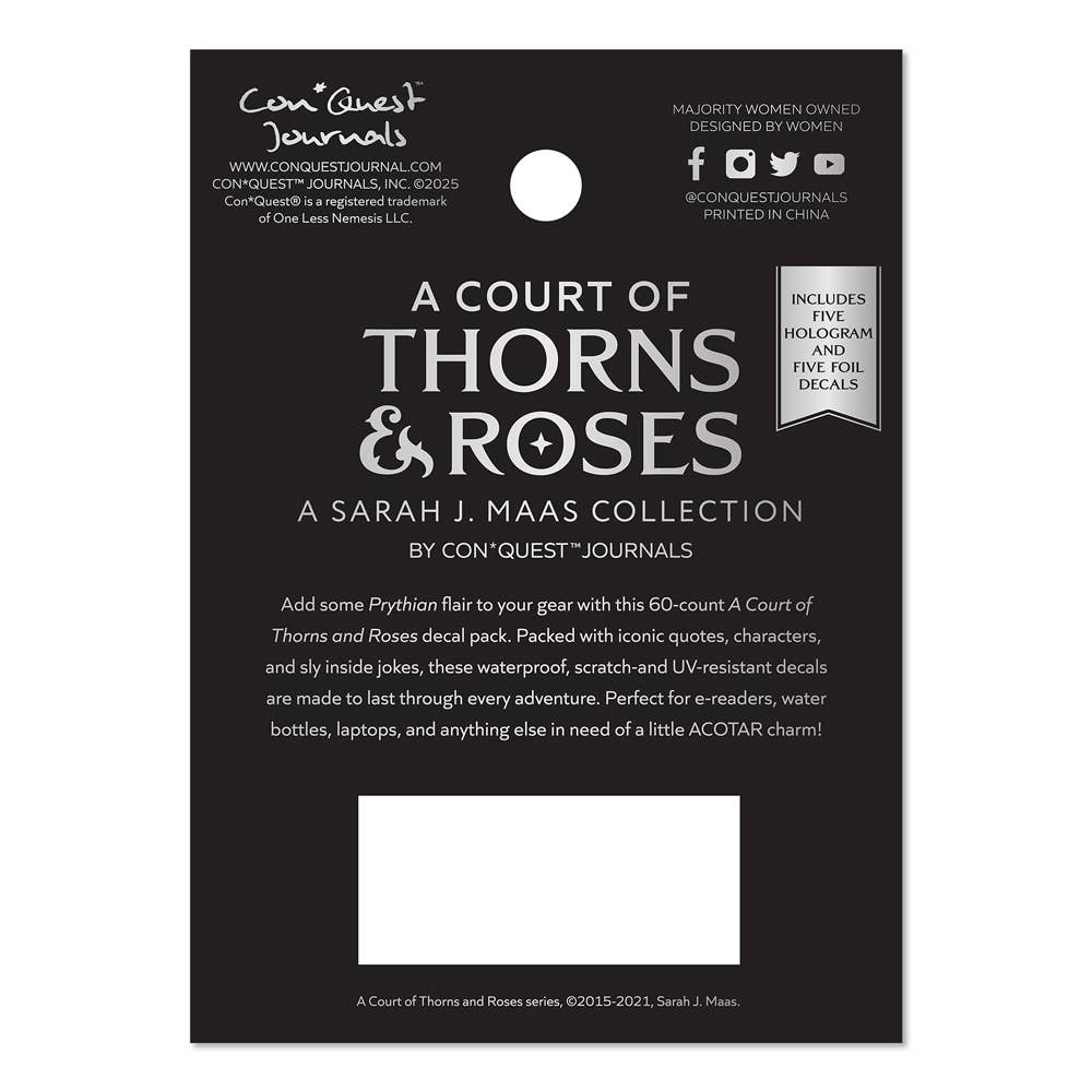 A Court of Thorns and Roses Decals (60-Pack)