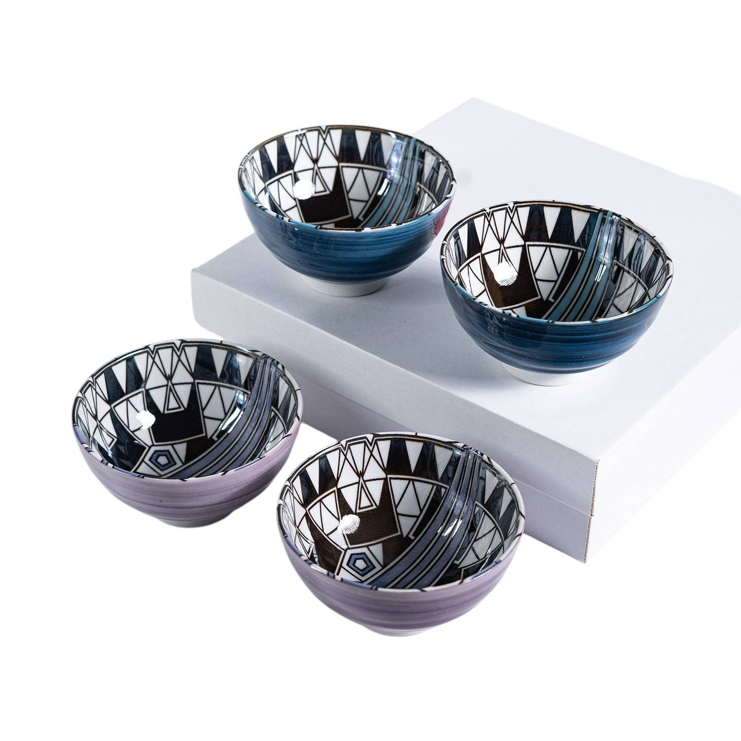 Frank Lloyd Wright Imperial Hotel "Peacock" Small Bowl Set
