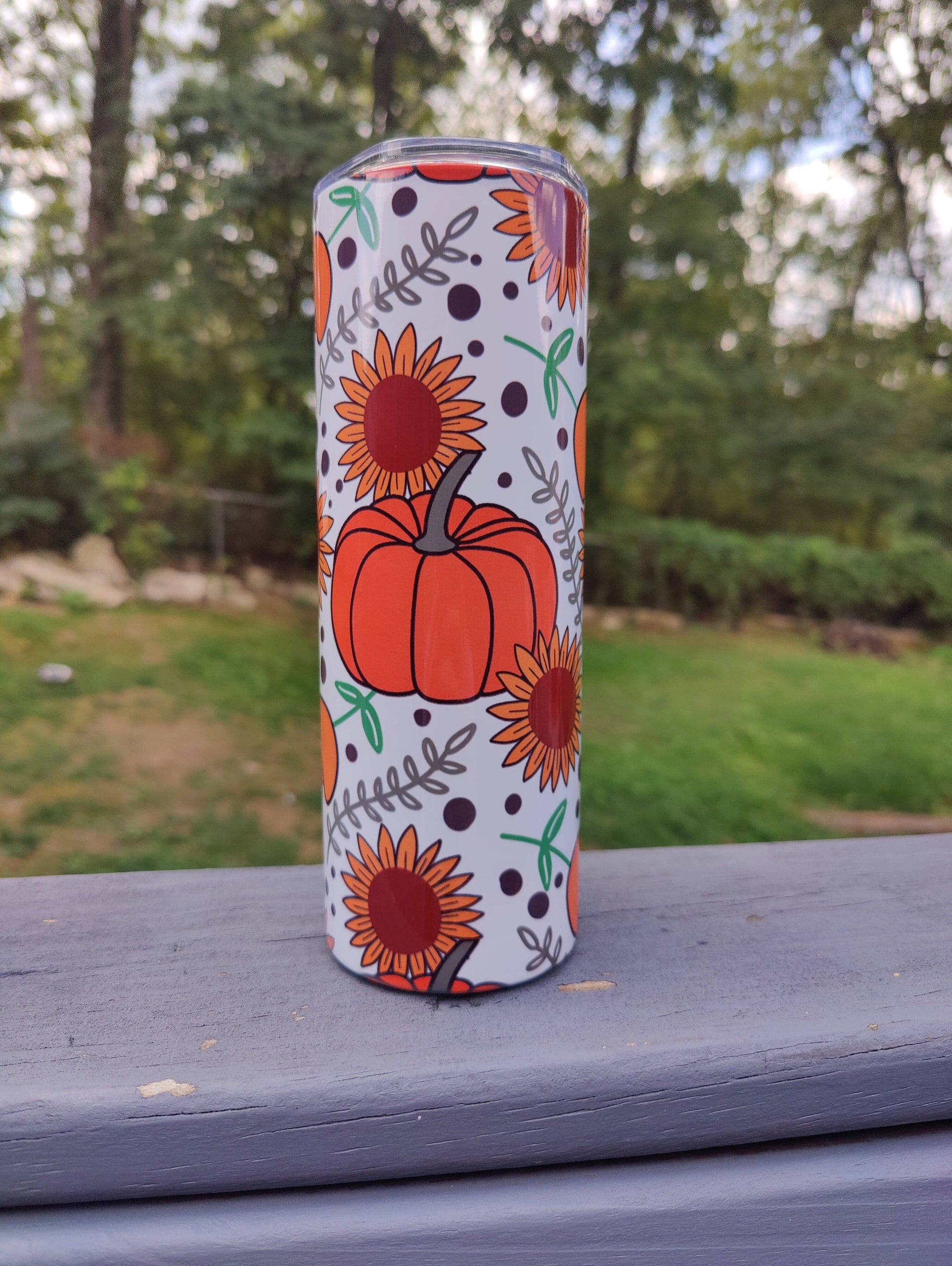 Cozy Fall (white) 20oz Tumbler