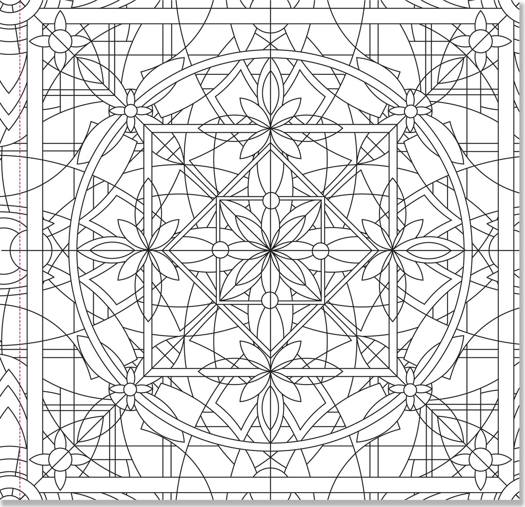 Kaleidoscope Designs Artist's Coloring Book