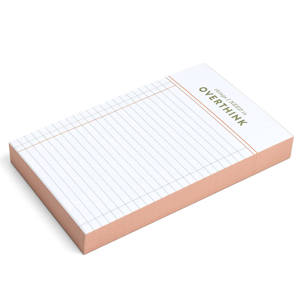Things I Need To Overthink 4x6 Notepad
