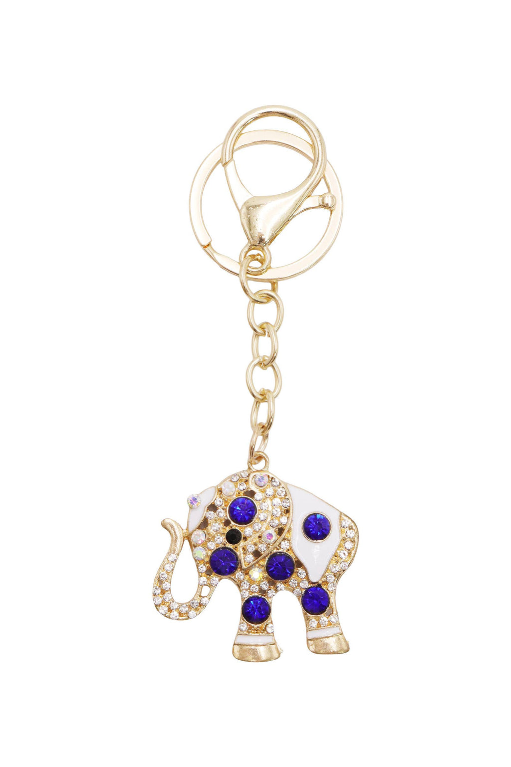 Lucky Ethnic Elephant Rhinestone Key Chain