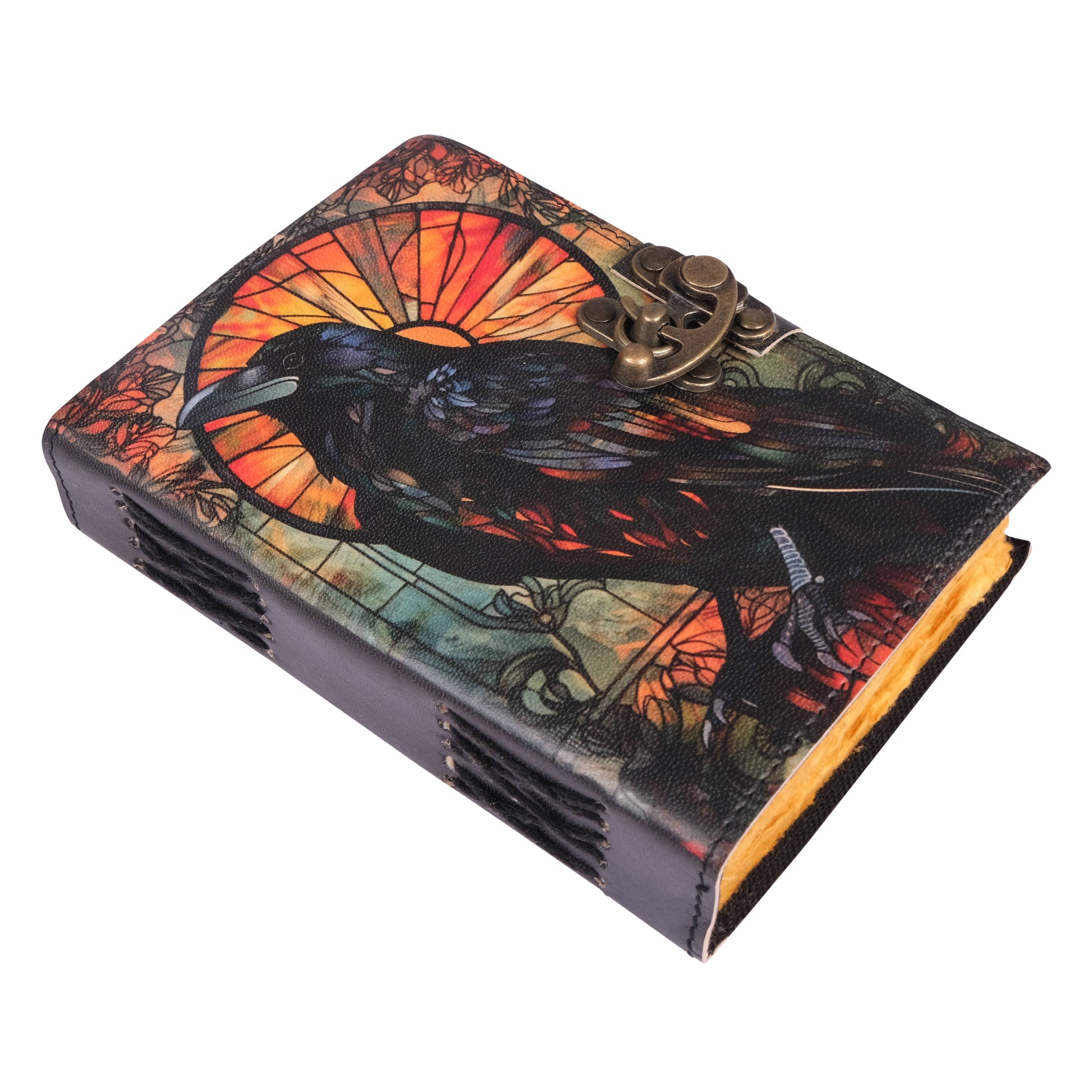 Crow - Leather Journal Blank Vintage Notebook