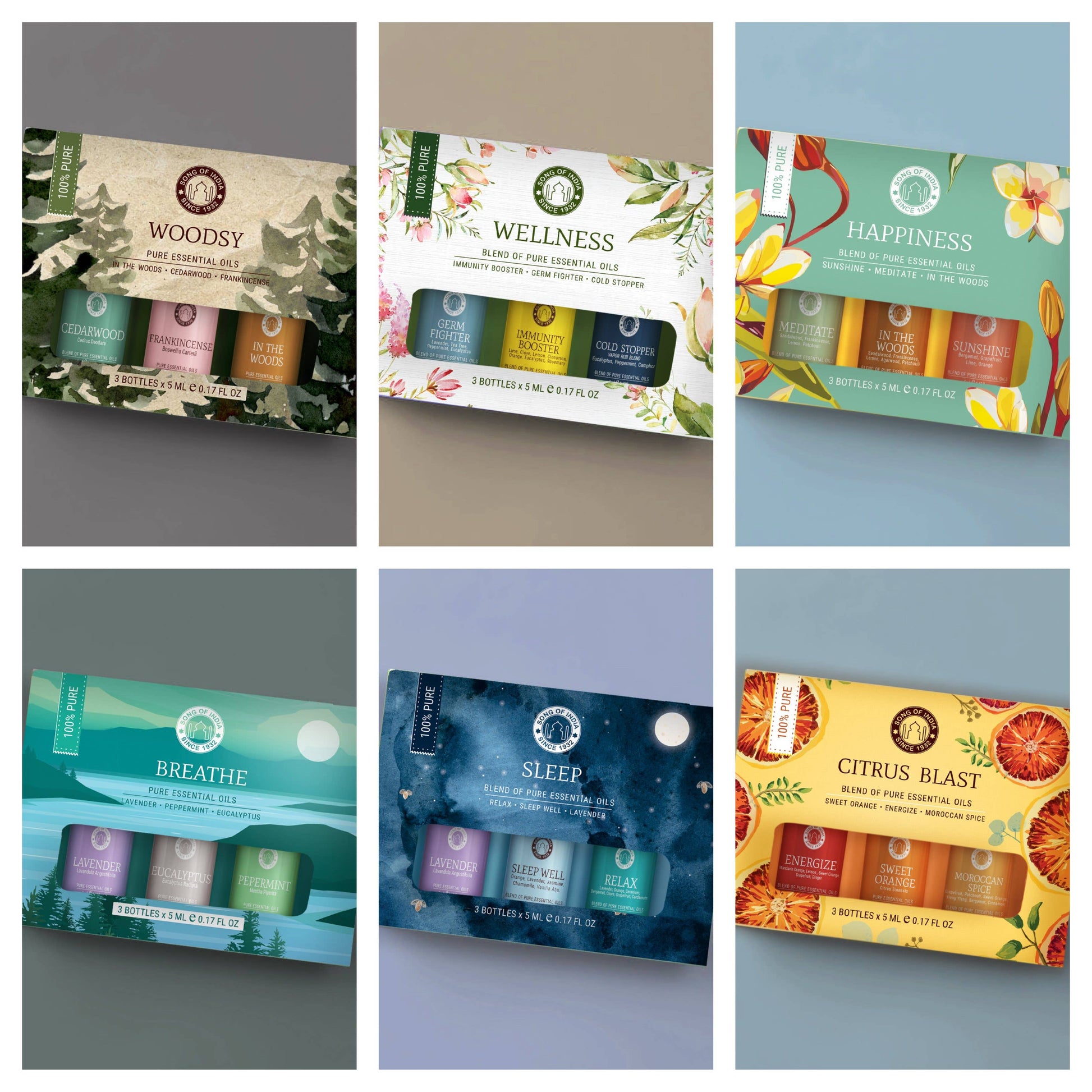Citrus Blast -100% Pure Essential Oil Blends Gift Set