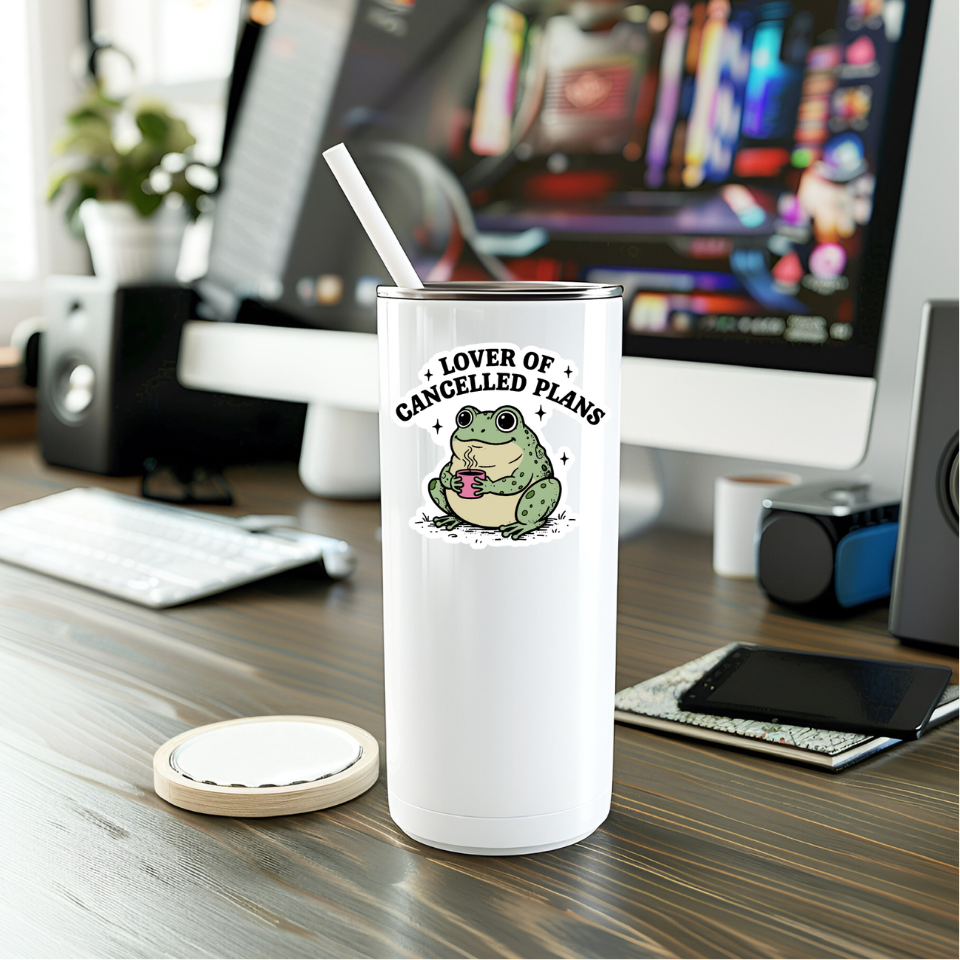 Funny Lover Of Cancelled Plans Vinyl Sticker