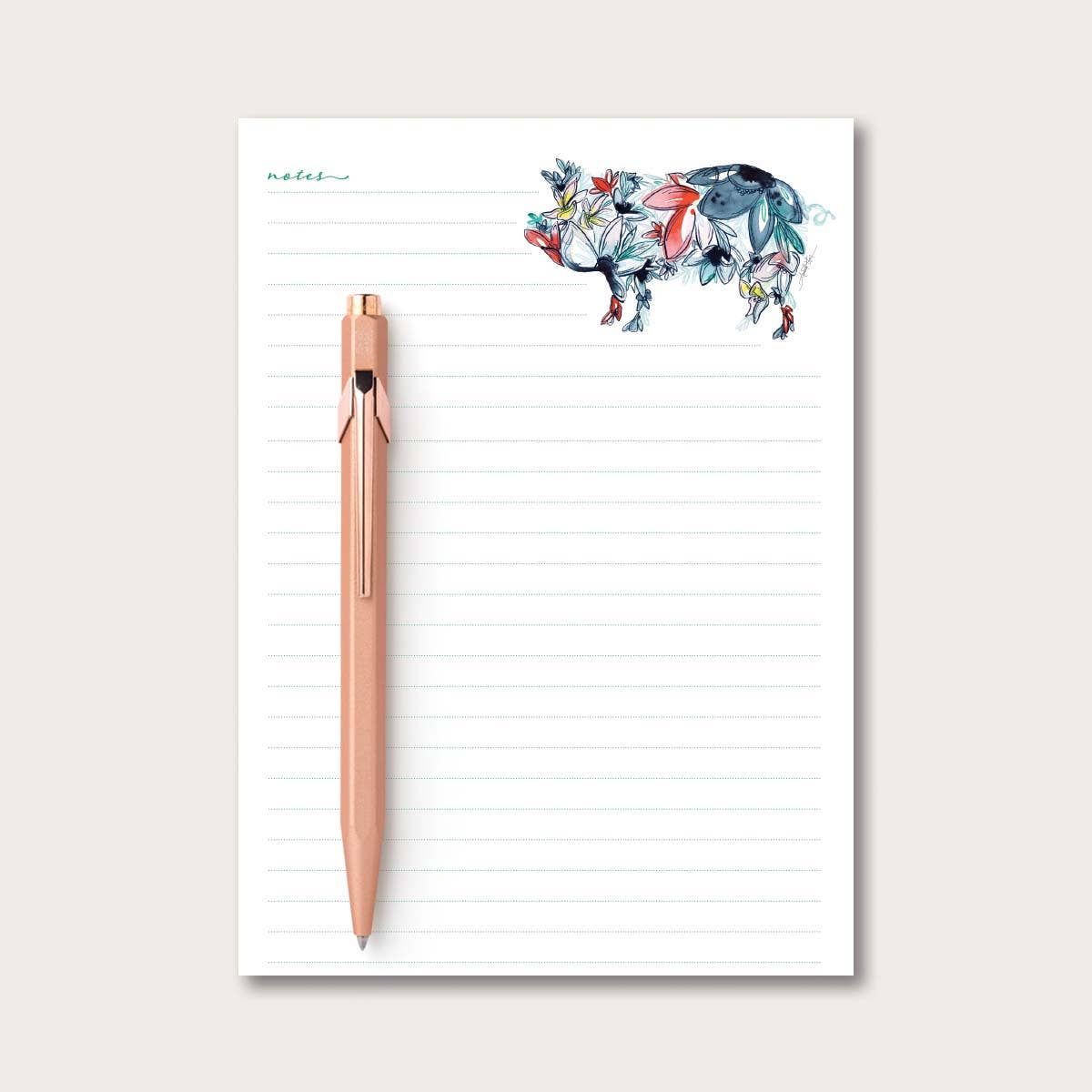 Pig Desk Notepad