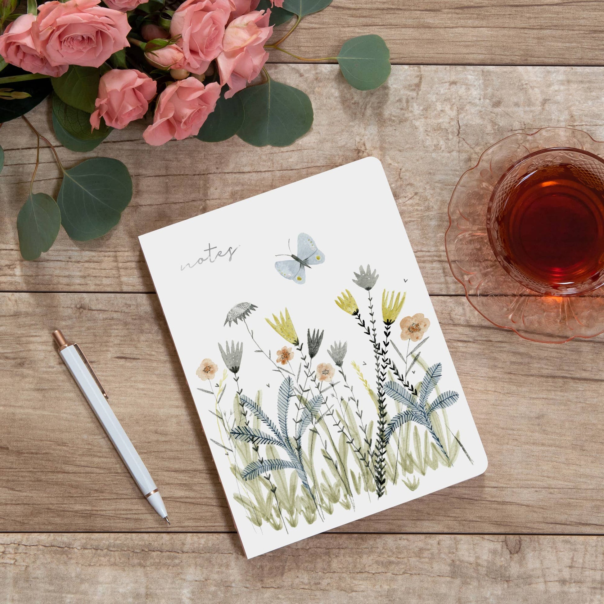 Coptic-bound Journal Wildflowers