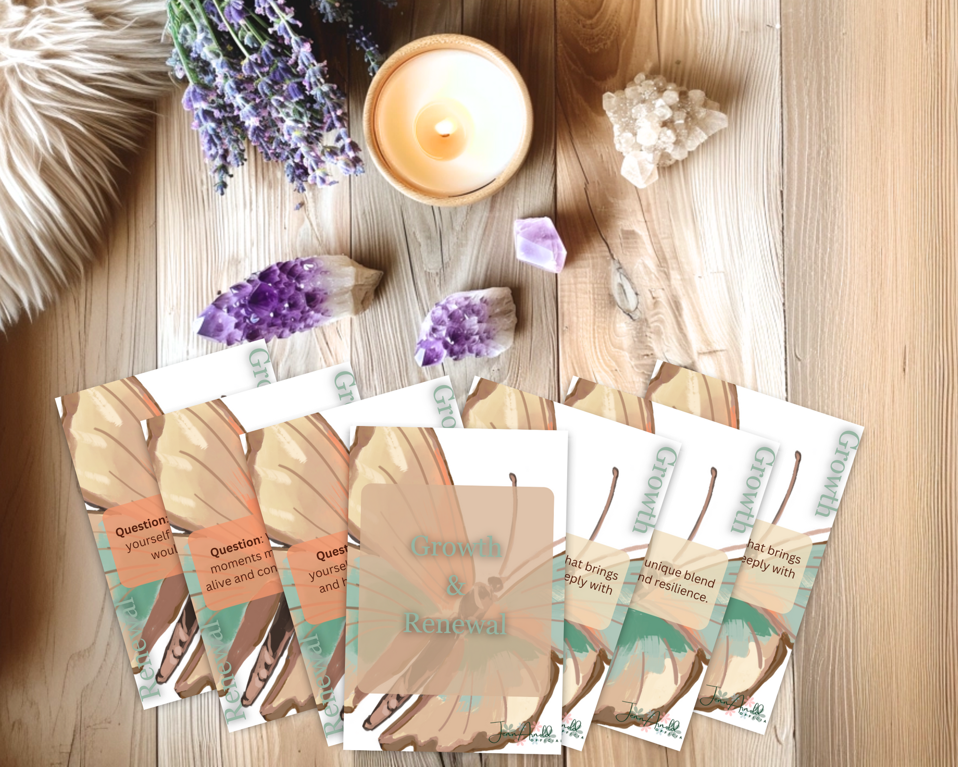 Affirmation Card Deck: Growth & Renewal (Professional Print)